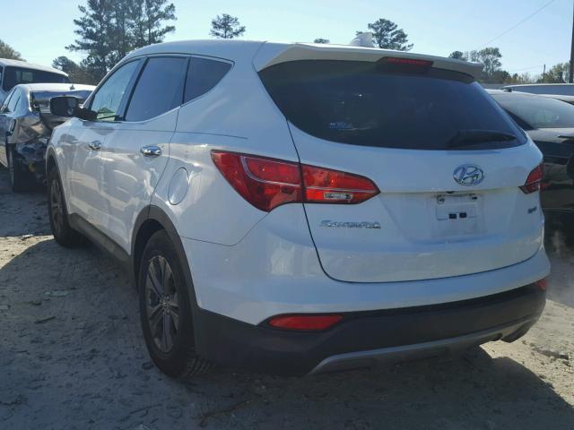 5XYZU3LB4DG003669 - 2013 HYUNDAI SANTA FE S WHITE photo 3