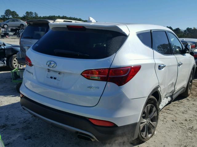 5XYZU3LB4DG003669 - 2013 HYUNDAI SANTA FE S WHITE photo 4