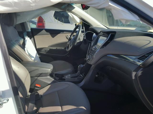 5XYZU3LB4DG003669 - 2013 HYUNDAI SANTA FE S WHITE photo 5