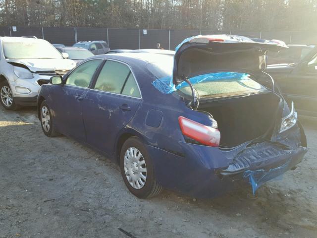 4T1BE46K99U350853 - 2009 TOYOTA CAMRY BASE BLUE photo 3