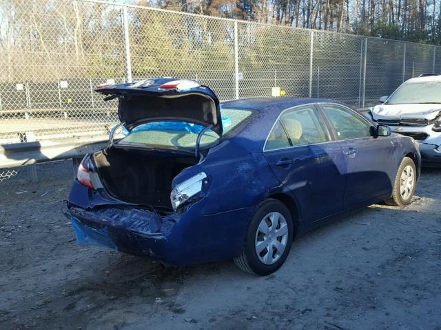 4T1BE46K99U350853 - 2009 TOYOTA CAMRY BASE BLUE photo 4