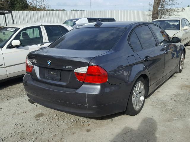 WBAVA335X7KX80483 - 2007 BMW 328 I GRAY photo 4