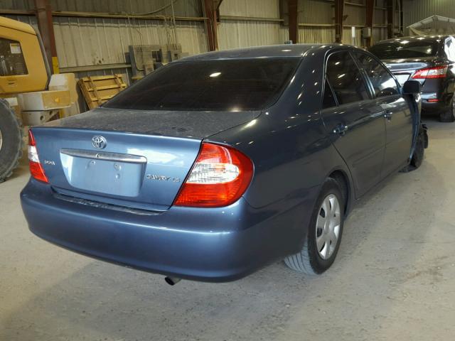 4T1BE32K84U790541 - 2004 TOYOTA CAMRY LE BLUE photo 4