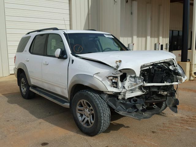 5TDZT34A44S231778 - 2004 TOYOTA SEQUOIA SR WHITE photo 1