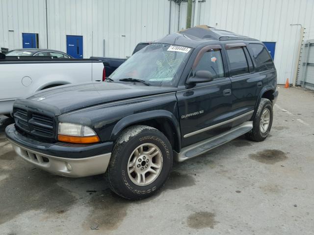 1B4HR28N51F542940 - 2001 DODGE DURANGO BLACK photo 2