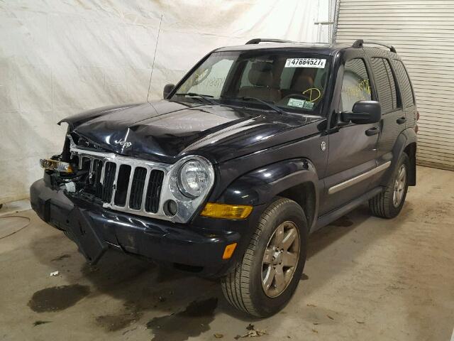 1J4GL58K15W688792 - 2005 JEEP LIBERTY LI BLACK photo 2