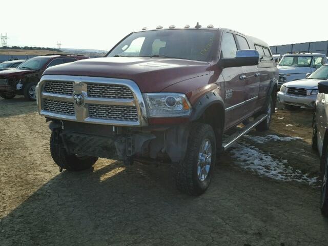 3C6UR5KL4EG304891 - 2014 RAM 2500 LARAM RED photo 2