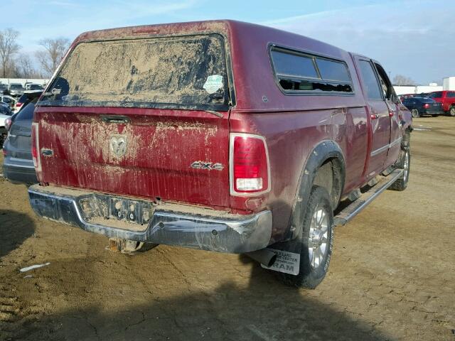 3C6UR5KL4EG304891 - 2014 RAM 2500 LARAM RED photo 4