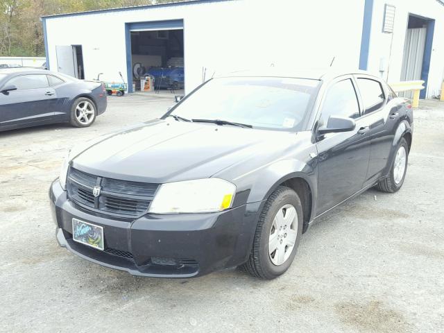 1B3LC46K88N229854 - 2008 DODGE AVENGER SE BLACK photo 2