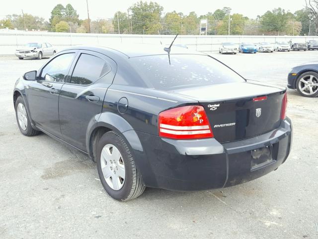 1B3LC46K88N229854 - 2008 DODGE AVENGER SE BLACK photo 3