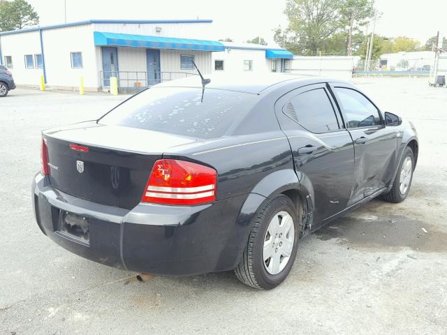 1B3LC46K88N229854 - 2008 DODGE AVENGER SE BLACK photo 4