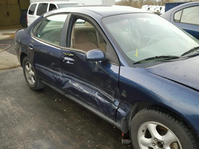 1FAFP5522YA189260 - 2000 FORD TAURUS SES BLUE photo 9