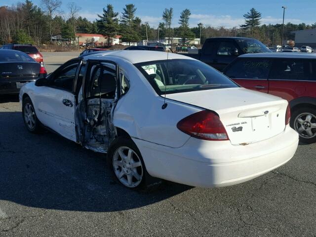 1FAFP56U07A131632 - 2007 FORD TAURUS SEL WHITE photo 3