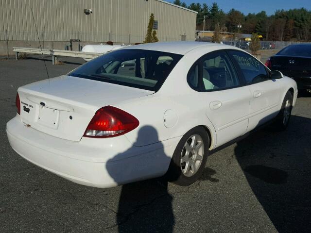 1FAFP56U07A131632 - 2007 FORD TAURUS SEL WHITE photo 4