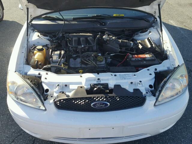 1FAFP56U07A131632 - 2007 FORD TAURUS SEL WHITE photo 7