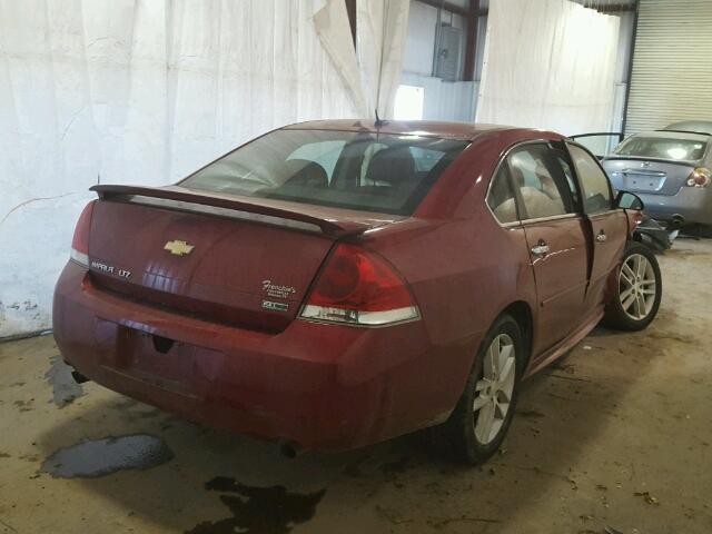 2G1WC5E32D1107572 - 2013 CHEVROLET IMPALA LTZ RED photo 4