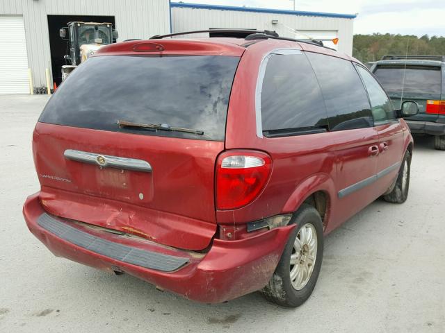 1A4GP45R06B730930 - 2006 CHRYSLER TOWN & COU BURGUNDY photo 4