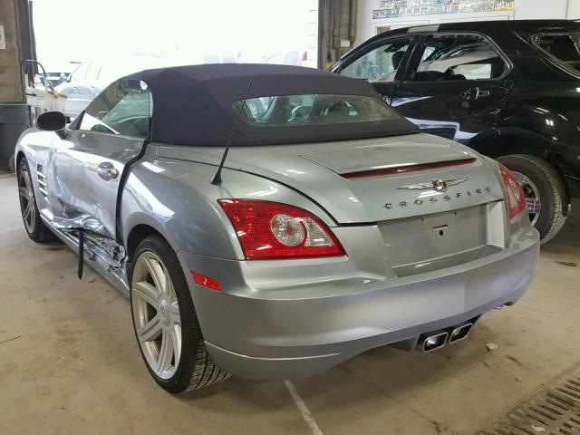 1C3LN65L47X072622 - 2007 CHRYSLER CROSSFIRE SILVER photo 3