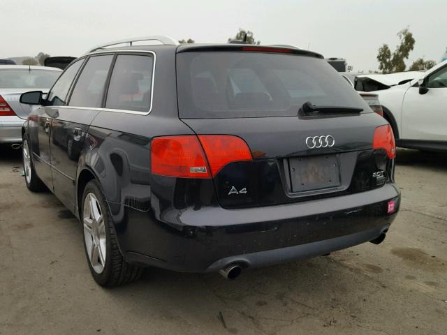 WAUKF78E56A133126 - 2006 AUDI A4 2.0T AV BLACK photo 3