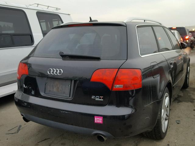 WAUKF78E56A133126 - 2006 AUDI A4 2.0T AV BLACK photo 4