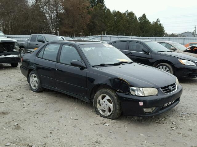 2T1BR12EX1C838136 - 2001 TOYOTA COROLLA CE BLACK photo 1