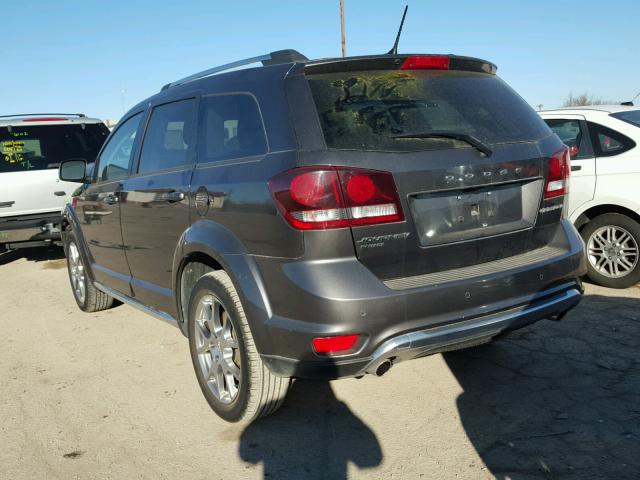 3C4PDDGG0FT721184 - 2015 DODGE JOURNEY CR CHARCOAL photo 3