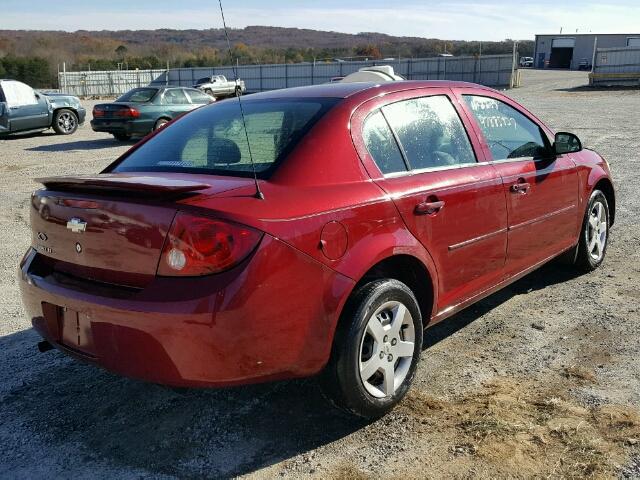 1G1AL58F077108176 - 2007 CHEVROLET COBALT LT MAROON photo 4