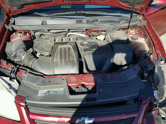 1G1AL58F077108176 - 2007 CHEVROLET COBALT LT MAROON photo 7