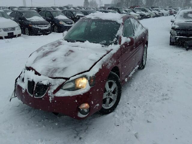 2G2WP522751222519 - 2005 PONTIAC GRAND PRIX RED photo 2