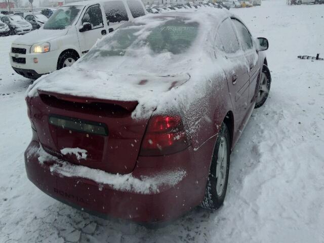 2G2WP522751222519 - 2005 PONTIAC GRAND PRIX RED photo 4