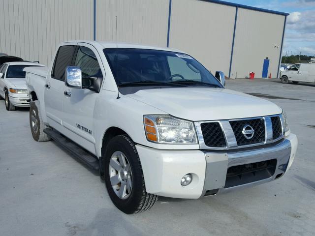 1N6BA07A05N576974 - 2005 NISSAN TITAN XE WHITE photo 1