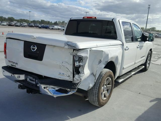 1N6BA07A05N576974 - 2005 NISSAN TITAN XE WHITE photo 4