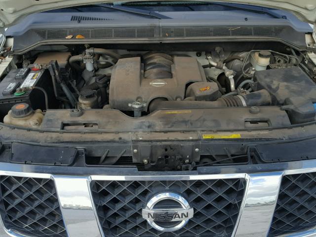 1N6BA07A05N576974 - 2005 NISSAN TITAN XE WHITE photo 7