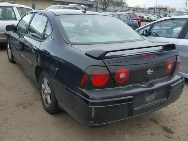 2G1WH52K559320466 - 2005 CHEVROLET IMPALA LS BLACK photo 3