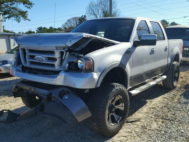 1FTPW14V57KC99153 - 2007 FORD F150 SUPER SILVER photo 2