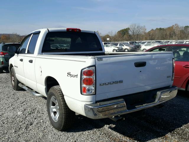 1D7HA18N73S303488 - 2003 DODGE RAM 1500 S WHITE photo 3