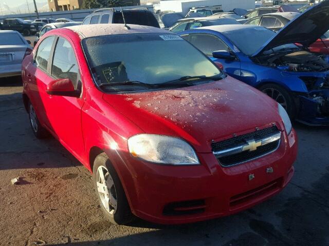 KL1TD5DE9AB071568 - 2010 CHEVROLET AVEO LS RED photo 1