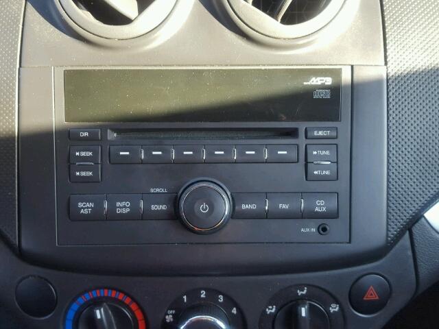 KL1TD5DE9AB071568 - 2010 CHEVROLET AVEO LS RED photo 9