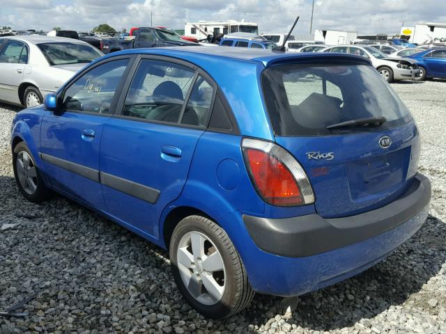 KNADE243996505691 - 2009 KIA RIO 5 SX BLUE photo 3