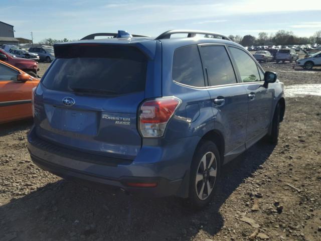 JF2SJAEC4HH520182 - 2017 SUBARU FORESTER 2 BLUE photo 4