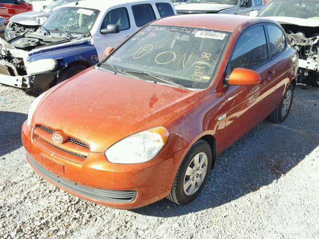 KMHCM36C88U094908 - 2008 HYUNDAI ACCENT GS RED photo 2