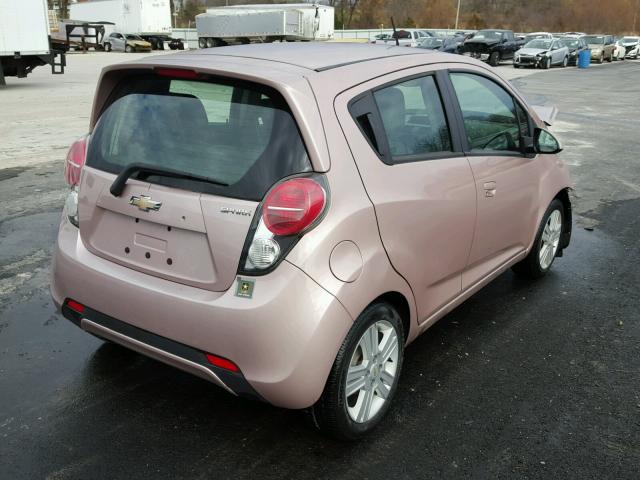 KL8CA6S95DC564572 - 2013 CHEVROLET SPARK LS PINK photo 4