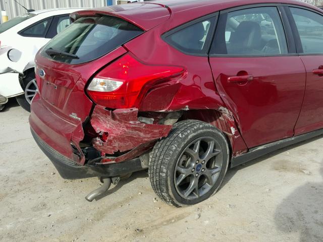 1FADP3K21EL184356 - 2014 FORD FOCUS SE RED photo 9