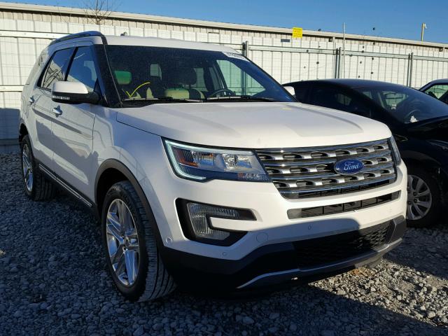 1FM5K8FH5HGA02806 - 2017 FORD EXPLORER L WHITE photo 1