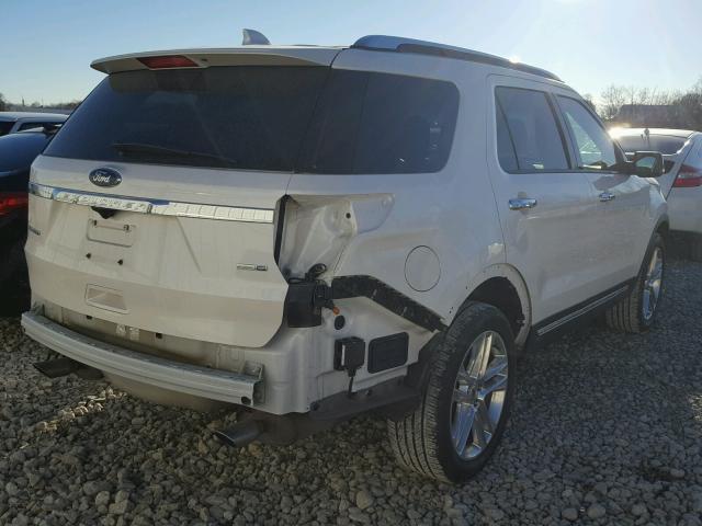 1FM5K8FH5HGA02806 - 2017 FORD EXPLORER L WHITE photo 4