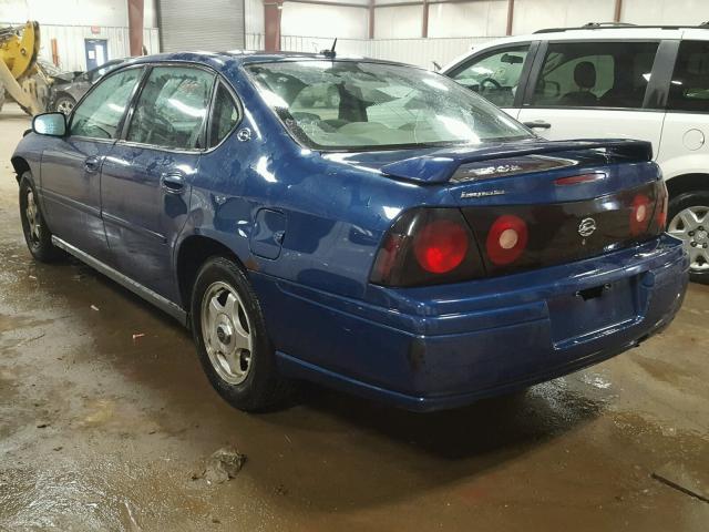 2G1WF52E659245714 - 2005 CHEVROLET IMPALA BLUE photo 3