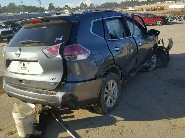 5N1AT2MT2EC776689 - 2014 NISSAN ROGUE S GRAY photo 4