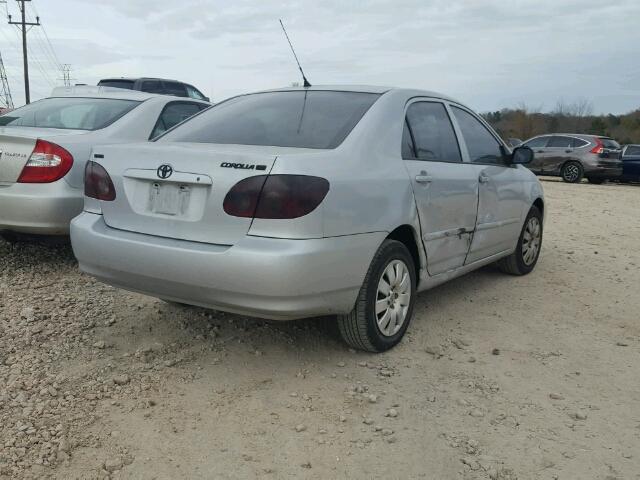 1NXBR32E16Z637078 - 2006 TOYOTA COROLLA CE SILVER photo 4