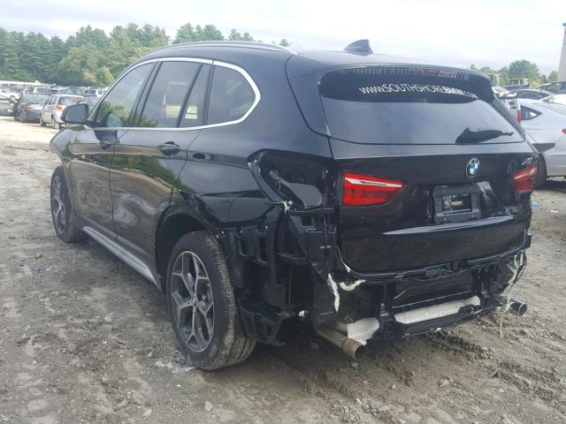 WBXHT3Z35J4A66245 - 2018 BMW X1 XDRIVE2 BLACK photo 3