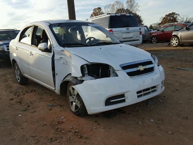 KL1TD56E49B374010 - 2009 CHEVROLET AVEO LS WHITE photo 1